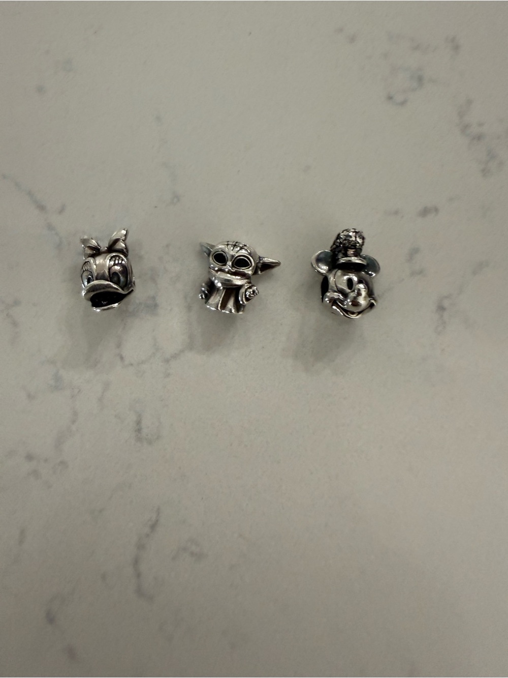 Pandora Silver Cartoon Character Charm Trio in Silver